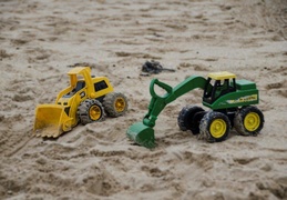 toys in the sand